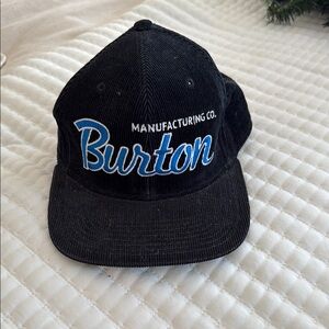 Burton Black Corduroy Cap